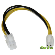 Startech ATX 4 pin Hosszabbító Fehér 20cm ATXP4EXT kábel és adapter