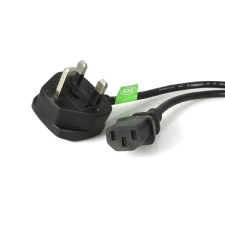 Startech - C13 to BS-1363 UK Computer Power Cord - 3M kábel és adapter