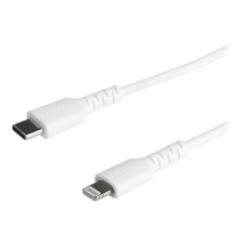 Startech .com 2m USB C to Lightning Cable - iPhone iPad Fast Charging Durable White Charge & Sync Cord w/Aramid Fiber Apple MFI Certified - Lightning cable - Lightning / USB 2.0 - 2 m (RUSBCLTMM2MW) kábel és adapter