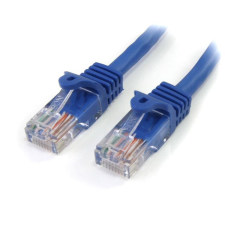 Startech .com 45PAT3MBL hálózati kábel Kék 3 M Cat5e U/UTP (UTP) (45PAT3MBL) kábel és adapter