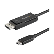 Startech .com 6ft (2m) USB C to DisplayPort 1.2 Cable 4K 60Hz - Reversible DP to USB-C / USB-C to DP Video Adapter Monitor Cable HBR2/HDR - USB / DisplayPort cable - 2 m (CDP2DP2MBD) kábel és adapter