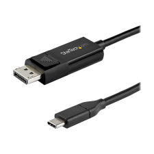 Startech .com 6ft (2m) USB C to DisplayPort 1.4 Cable 8K 60Hz/4K - Reversible DP to USB-C or USB-C to DP Video Adapter Cable HBR3/HDR/DSC - USB / DisplayPort cable - 2 m (CDP2DP142MBD) kábel és adapter