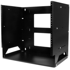 Startech .com 8U beépíthető rackszekrény 480x450mm fekete (WALLSHELF8U) (WALLSHELF8U) - Rack szekrény asztali számítógép kellék