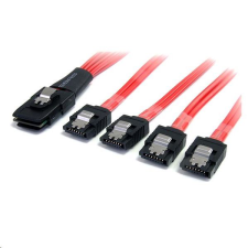 Startech .com SAS -> 4x SATA kábel piros (SAS8087S4100) (SAS8087S4100) kábel és adapter