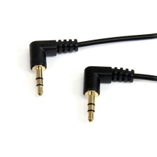 StarTech com Startech.com Slim 3.5mm derékszögű csatlakozós apa-apa stereo audio kábel (MU3MMS2RA) (MU3MMS2RA) kábel és adapter