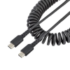 StarTech com Startech.com USB Type-C - USB Type-C spirál adat- és töltőkábel 1m fekete (R2CCC-1M-USB-CABLE) (R2CCC-1M-USB-CABLE)