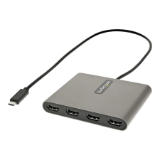 Startech .com USB C to 4 HDMI Adapter - External Video & Graphics Card - USB Type-C to Quad HDMI Display Adapter Dongle - 1080p 60Hz - Multi Monitor Video Converter - Windows Only (USBC2HD4) kábel és adapter