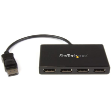 Startech DisplayPort apa - 4x DisplayPort anya adapter - Fekete kábel és adapter