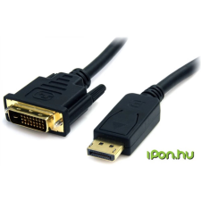 Startech DisplayPort DVI-D Átalakító Fekete 1.8m DP2DVI2MM6 kábel és adapter