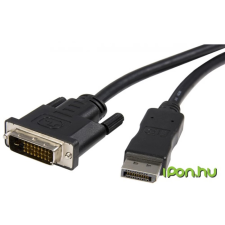 Startech DisplayPort DVI-D Átalakító Fekete 1.8m DP2DVIMM6 kábel és adapter