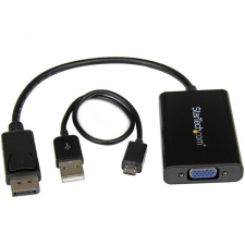 Startech DisplayPort SVGA Adapter Startech DP2VGAA Fekete kábel és adapter