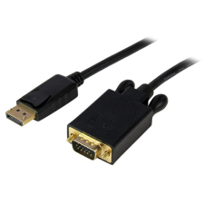 Startech DP2VGAMM10B mini DisplayPort - VGA (Apa-Apa) Adapterkábel 3m Fekete kábel és adapter
