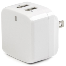 Startech Dual-port USB wall charger - international travel - 17W/3.4A fehér mobiltelefon kellék