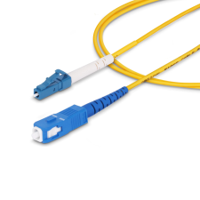 Startech Fiber Optic LC Fiber Optic SC Átalakító Sárga 5m SPSMLCSC-OS2-5M kábel és adapter