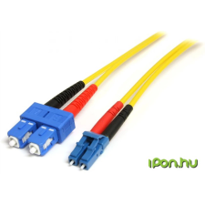 Startech Fiber Optic LC Fiber Optic SC Összekötő Sárga 10m SMFIBLCSC10 kábel és adapter
