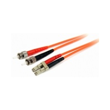 Startech Fiber Optic LC Fiber Optic ST Átalakító Narancssárga 3m FIBLCST3 kábel és adapter