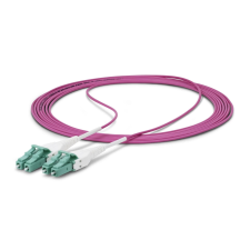 Startech Fiber Optic LC/UPC Összekötő Lila 7m OM4RLCLC7M kábel és adapter