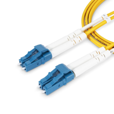 Startech Fiber Optic LC/UPC Összekötő Sárga 10m SMDOS2LCLC10M kábel és adapter