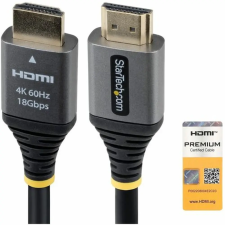 Startech HDMI 2.0 Összekötő Fekete 1.5m HDMMV5F kábel és adapter