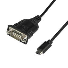 Startech ICUSB232C USB C - DB9 (apa - apa) kábel 0.4m - Fekete kábel és adapter