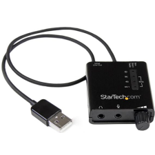 Startech ICUSBAUDIO2D USB Stereo Audio Adapter External Sound Card kábel és adapter