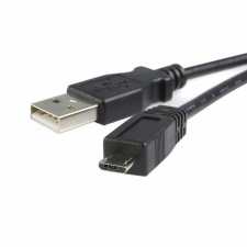 Startech Kábel Micro USB Startech UUSBHAUB3M USB A Micro USB B Fekete kábel és adapter