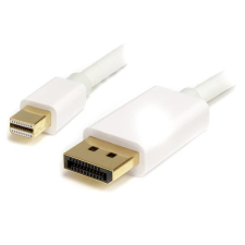 Startech MDP2DPMM1MW Displayort - Mini DisplayPort (apa - apa) kábel 1m - Fehér kábel és adapter