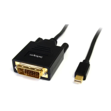 Startech MDP2DVIMM6 mini DisplayPort - DVI (Apa-Apa) Adapterkábel 1.8m Fekete kábel és adapter