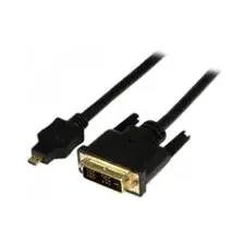 Startech Micro HDMI DVI-D Átalakító Fekete 1m HDDDVIMM1M audió/videó kellék, kábel és adapter