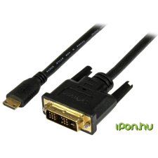 Startech Mini HDMI DVI-D Átalakító Fekete 2m HDCDVIMM2M kábel és adapter