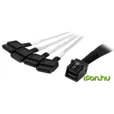 Startech Mini SAS SATA Átalakító Fekete 1m SAS43SAT1M kábel és adapter