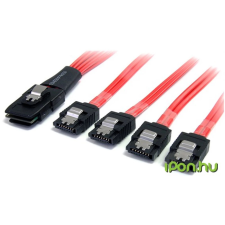 Startech Mini SAS SATA Átalakító Piros 1m SAS8087S4100 kábel és adapter