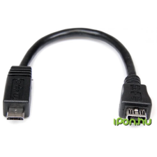 Startech Mini USB Micro USB Átalakító Fekete 15cm UUSBMUSBMF6 kábel és adapter