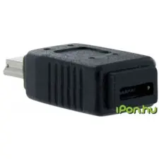 Startech Mini USB Micro USB Átalakító Fekete 3cm UUSBMUSBFM kábel és adapter