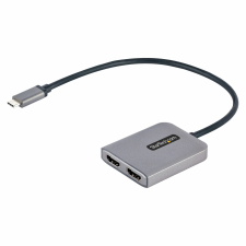 Startech MST14CD122HD USB-C apa - 2x HDMI anya Adapter kábel és adapter