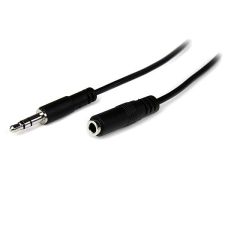 Startech MU2MMFS 3.5mm Stereo Jack Hosszabbító Kábel 2m Fekete kábel és adapter