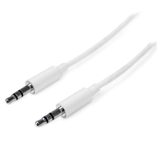 Startech MU2MMMSWH 3.5mm Jack (apa - apa) kábel 2m - Fehér kábel és adapter