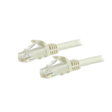 Startech - N6PATC10MWH UTP CAT6 Patch kábel 10m Fehér kábel és adapter