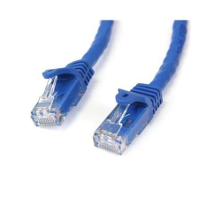 Startech N6PATC50CMBL hálózati kábel Kék 0,5 M Cat6 U/UTP (UTP) kábel és adapter