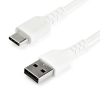 Startech RUSB2AC2MW USB-A apa - USB-C apa 2.0 Adat és töltőkábel - Fehér (2m)