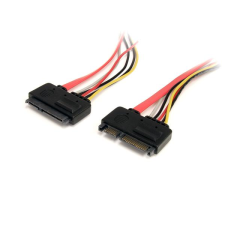 Startech - SATA Power and Data Extension Cable - 30CM kábel és adapter