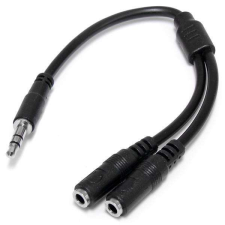 Startech - Slim Stereo Splitter Cable - 3.5mm Male to 2x 3.5mm Female kábel és adapter
