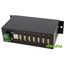 Startech STARTECH ST7200USBM USB 2.0 ipari 7 Port HUB hub és switch
