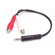 Startech - Stereo Audio Cable - 3.5mm Male to 2x RCA Female kábel és adapter