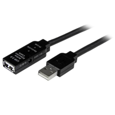 Startech USB2AAEXT20M USB 2.0 A-A hosszabbító kábel 20m - Fekete kábel és adapter