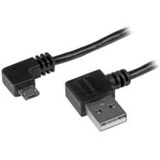 Startech USB2AUB2RA1M Micro - USB - USB 2.0 A "L" adat/töltőkábel 1m - Fekete mobiltelefon kellék