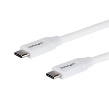 Startech USB2C5C4MW USB-C apa - USB-C apa Adatkábel 4m - Fehér kábel és adapter