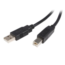 Startech USB2HAB3M USB 2.0 A - USB B adatkábel 3m - Fekete kábel és adapter
