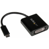 Startech USB 2.0 Type C DVI-D Átalakító Fekete 18cm CDP2DVI
