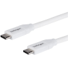 Startech USB 2.0 Type C Összekötő Fehér 2m USB2C5C2MW